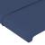 Tăblie de pat cu LED, albastru, 183x16x78/88 cm, textil GartenMobel Dekor