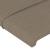 Tăblie de pat cu LED, gri taupe, 203x16x78/88 cm, textil GartenMobel Dekor
