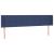 Tăblie de pat cu LED, albastru, 203x16x78/88 cm, textil GartenMobel Dekor
