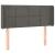 Tăblie de pat cu LED, gri închis, 83x16x78/88 cm, catifea GartenMobel Dekor