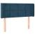 Tăblie de pat cu LED, albastru închis, 83x16x78/88 cm, catifea GartenMobel Dekor