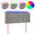 Tăblie de pat cu LED, gri deschis, 93x16x78/88 cm, catifea GartenMobel Dekor