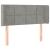 Tăblie de pat cu LED, gri deschis, 93x16x78/88 cm, catifea GartenMobel Dekor