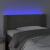 Tăblie de pat cu LED, gri închis, 93x16x78/88 cm, catifea GartenMobel Dekor