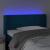 Tăblie de pat cu LED, albastru închis, 93x16x78/88 cm, catifea GartenMobel Dekor