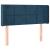 Tăblie de pat cu LED, albastru închis, 93x16x78/88 cm, catifea GartenMobel Dekor