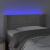 Tăblie de pat cu LED, gri deschis, 103x16x78/88 cm, catifea GartenMobel Dekor