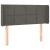 Tăblie de pat cu LED, gri închis, 103x16x78/88 cm, catifea GartenMobel Dekor