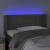 Tăblie de pat cu LED, gri închis, 103x16x78/88 cm, catifea GartenMobel Dekor