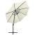 Umbrelă în consolă cu stâlp și LED-uri, nisipiu, 300 cm GartenMobel Dekor