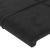 Tăblie de pat cu LED, negru, 103x16x78/88 cm, catifea GartenMobel Dekor