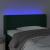 Tăblie de pat cu LED, verde închis, 103x16x78/88 cm, catifea GartenMobel Dekor