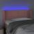 Tăblie de pat cu LED, roz, 103x16x78/88 cm, catifea GartenMobel Dekor