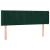 Tăblie de pat cu LED, verde închis, 147x16x78/88 cm, catifea GartenMobel Dekor