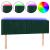 Tăblie de pat cu LED, verde închis, 147x16x78/88 cm, catifea GartenMobel Dekor