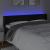 Tăblie de pat cu LED, negru, 163x16x78/88 cm, catifea GartenMobel Dekor