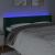Tăblie de pat cu LED, verde închis, 163x16x78/88 cm, catifea GartenMobel Dekor