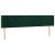 Tăblie de pat cu LED, verde închis, 163x16x78/88 cm, catifea GartenMobel Dekor