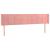 Tăblie de pat cu LED, roz, 163x16x78/88 cm, catifea GartenMobel Dekor