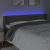 Tăblie de pat cu LED gri închis 183x16x78/88 cm catifea GartenMobel Dekor