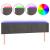 Tăblie de pat cu LED gri închis 183x16x78/88 cm catifea GartenMobel Dekor