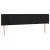 Tăblie de pat cu LED, negru, 183x16x78/88 cm, catifea GartenMobel Dekor