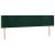 Tăblie de pat cu LED, verde închis, 183x16x78/88 cm, catifea GartenMobel Dekor