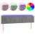 Tăblie de pat cu LED, gri deschis, 203x16x78/88 cm, catifea GartenMobel Dekor