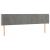 Tăblie de pat cu LED, gri deschis, 203x16x78/88 cm, catifea GartenMobel Dekor