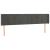 Tăblie de pat cu LED, gri închis, 203x16x78/88 cm, catifea GartenMobel Dekor
