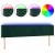 Tăblie de pat cu LED, verde închis, 203x16x78/88 cm, catifea GartenMobel Dekor