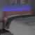 Tăblie de pat cu LED, roz, 203x16x78/88 cm, catifea GartenMobel Dekor