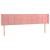 Tăblie de pat cu LED, roz, 203x16x78/88 cm, catifea GartenMobel Dekor