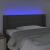 Tăblie de pat cu LED, gri închis, 93x16x78/88 cm, textil GartenMobel Dekor