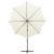 Umbrelă în consolă cu stâlp și LED-uri, nisipiu, 300 cm GartenMobel Dekor