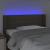 Tăblie de pat cu LED, gri taupe, 93x16x78/88 cm, textil GartenMobel Dekor