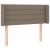 Tăblie de pat cu LED, gri taupe, 93x16x78/88 cm, textil GartenMobel Dekor