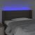 Tăblie de pat cu LED, gri taupe, 103x16x78/88 cm, textil GartenMobel Dekor