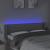 Tăblie de pat cu LED, gri deschis, 147x16x78/88 cm, textil GartenMobel Dekor
