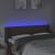 Tăblie de pat cu LED, gri taupe, 147x16x78/88 cm, textil GartenMobel Dekor