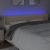 Tăblie de pat cu LED, crem, 163x16x78/88 cm, textil GartenMobel Dekor