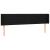 Tăblie de pat cu LED, negru, 203x16x78/88 cm, textil GartenMobel Dekor