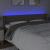 Tăblie de pat cu LED, gri taupe, 203x16x78/88 cm, textil GartenMobel Dekor
