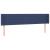 Tăblie de pat cu LED, albastru, 203x16x78/88 cm, textil GartenMobel Dekor