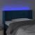 Tăblie de pat cu LED, albastru închis, 83x16x78/88 cm, catifea GartenMobel Dekor