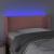 Tăblie de pat cu LED, roz, 83x16x78/88 cm, catifea GartenMobel Dekor