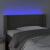 Tăblie de pat cu LED, gri închis, 93x16x78/88 cm, catifea GartenMobel Dekor