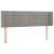 Tăblie de pat cu LED, gri deschis, 147x16x78/88 cm, catifea GartenMobel Dekor