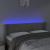 Tăblie de pat cu LED, gri deschis, 147x16x78/88 cm, catifea GartenMobel Dekor