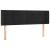 Tăblie de pat cu LED, negru, 147x16x78/88 cm, catifea GartenMobel Dekor